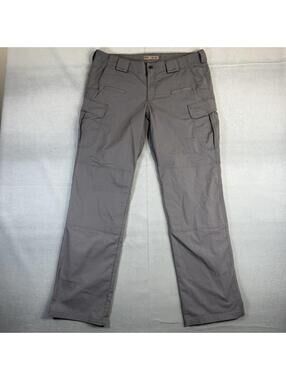 5.11 Tactical Stryke Pants Womens 16 Gray Cargo Active Duty Taclite Ripstop